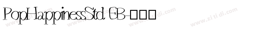 PopHappinessStd EB字体转换